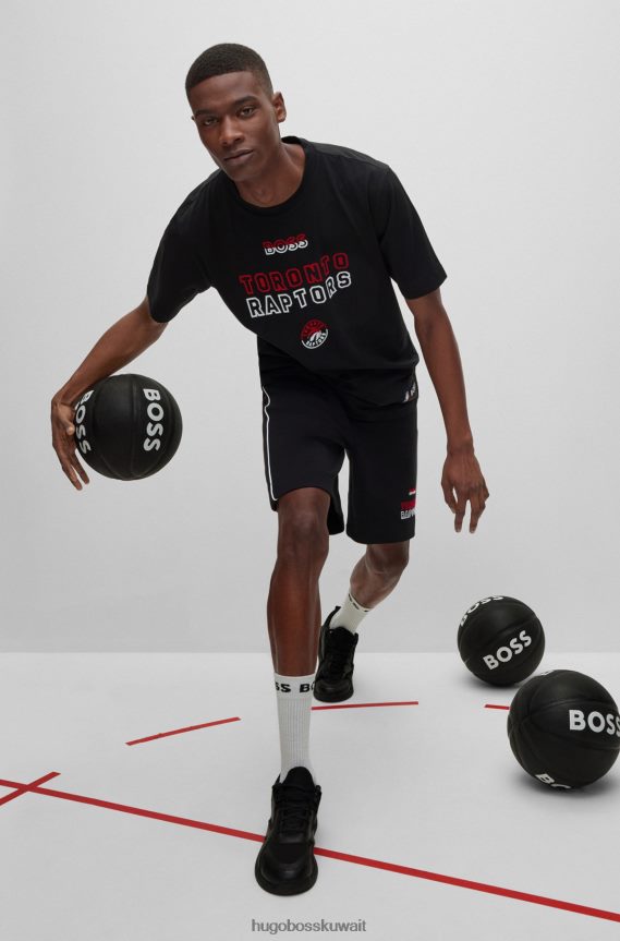 4TFNJN1784 الدوري الاميركي للمحترفين رابتورز Hugo Boss وتي شيرت قطني مطاطي جديد من الدوري الاميركي للمحترفين