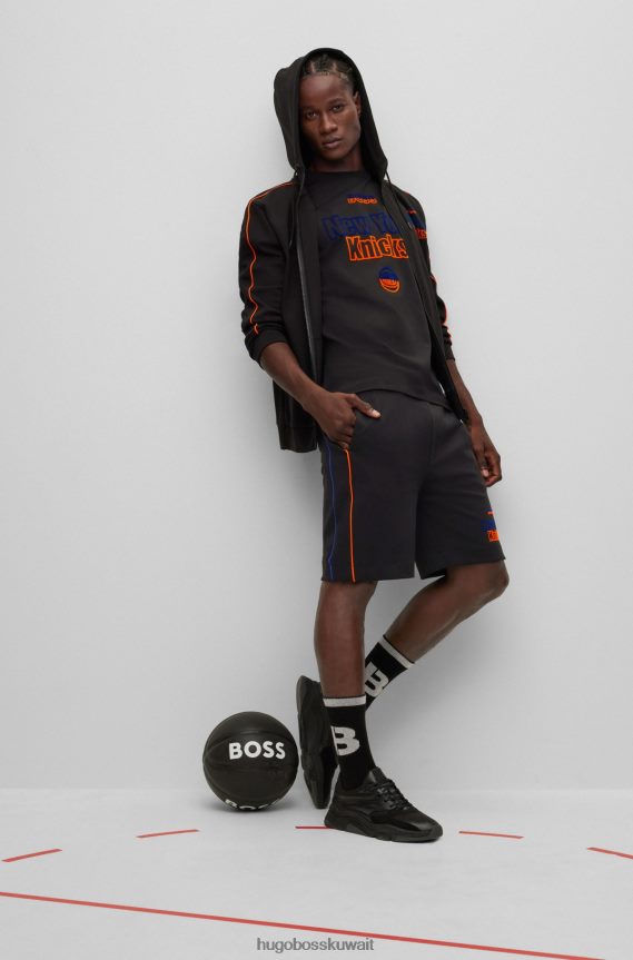 4TFNJN1786 الدوري الاميركي للمحترفين نيكس Hugo Boss & الدوري الاميركي للمحترفين تمتد القطن تي شيرت جديد