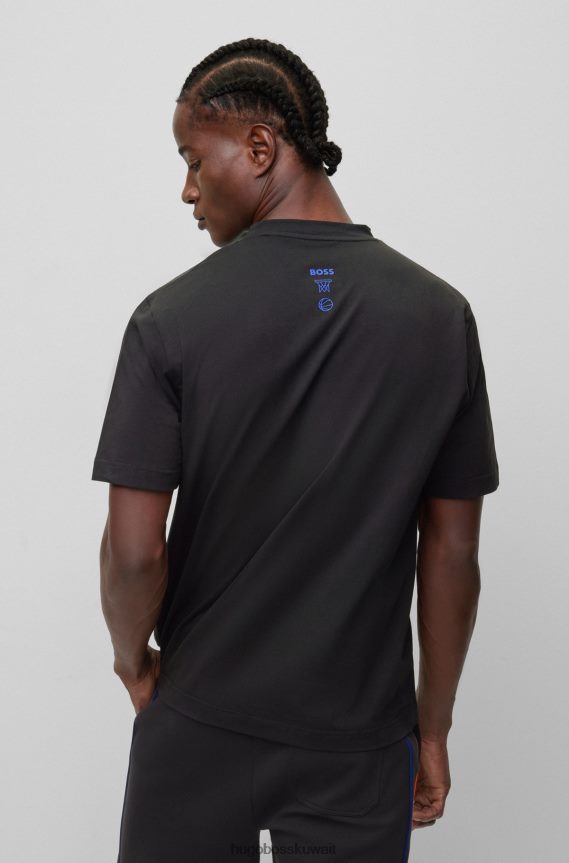 4TFNJN1786 الدوري الاميركي للمحترفين نيكس Hugo Boss & الدوري الاميركي للمحترفين تمتد القطن تي شيرت جديد