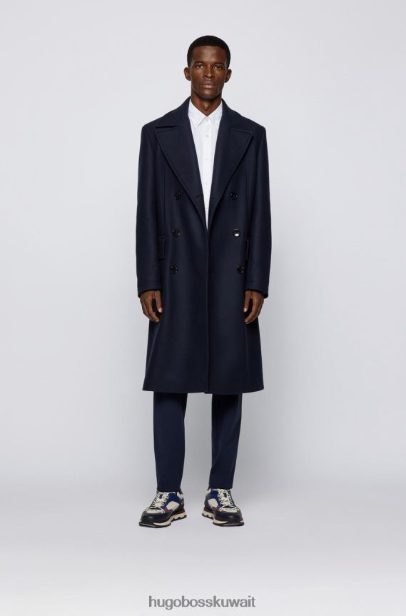 4TFNJN178 البحرية / الأبيض Hugo Boss عارضة قميص قضيب 50458392 البحرية