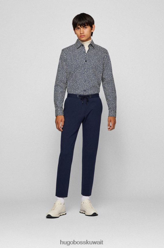 4TFNJN179 أزرق غامق/كحلي/أرجواني Hugo Boss قميص كاجوال لوكاس 50458661 أزرق داكن