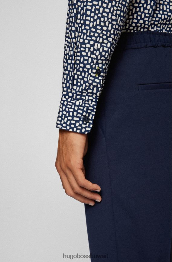 4TFNJN179 أزرق غامق/كحلي/أرجواني Hugo Boss قميص كاجوال لوكاس 50458661 أزرق داكن