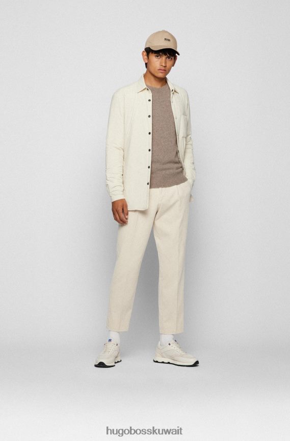 4TFNJN181 بيج/كحلي Hugo Boss الكشمير متماسكة نوليف 50457712 بيج