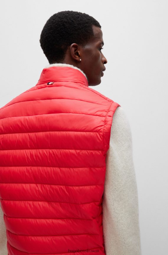 4TFNJN1832 أحمر Hugo Boss جيليه هوغو أحمر قابل للتعبئة مع شعار متناغم