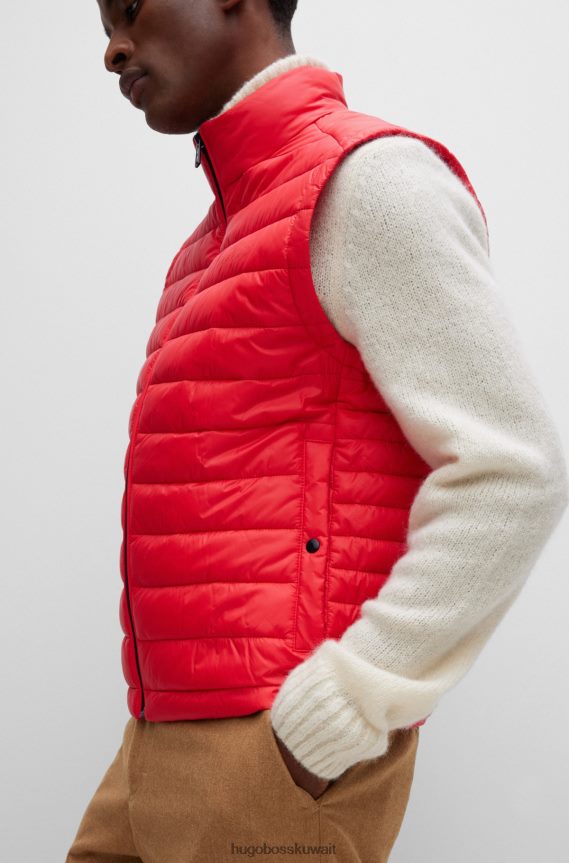 4TFNJN1832 أحمر Hugo Boss جيليه هوغو أحمر قابل للتعبئة مع شعار متناغم