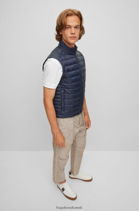 4TFNJN1833 أزرق غامق Hugo Boss جيليه Hugo قابل للتعبئة باللون الأزرق الداكن مع شعار متناغم