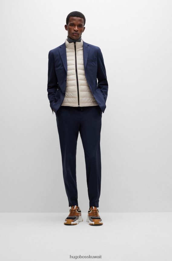 4TFNJN1836 البيج الفاتح Hugo Boss جيليه قابل للتعبئة باللون البيج الفاتح مع شعار Hugo