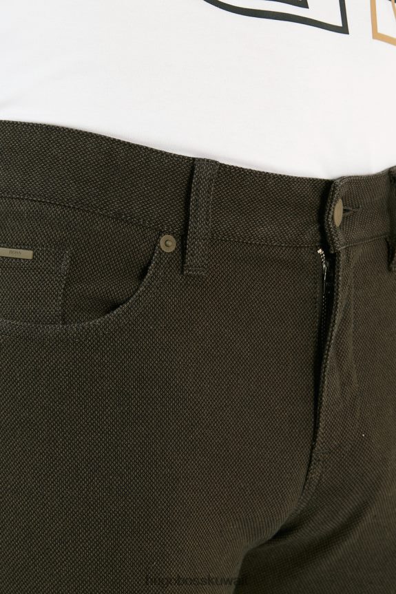 4TFNJN183 زيتوني/أزرق غامق/رمادي Hugo Boss 5 جيب ديلاوير 50458270 زيتون