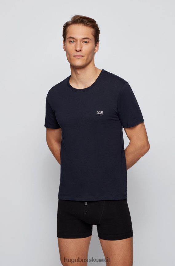 4TFNJN184 أسود / أبيض / البحرية Hugo Boss تي شيرت 3 قطع RN 50325887 أسود