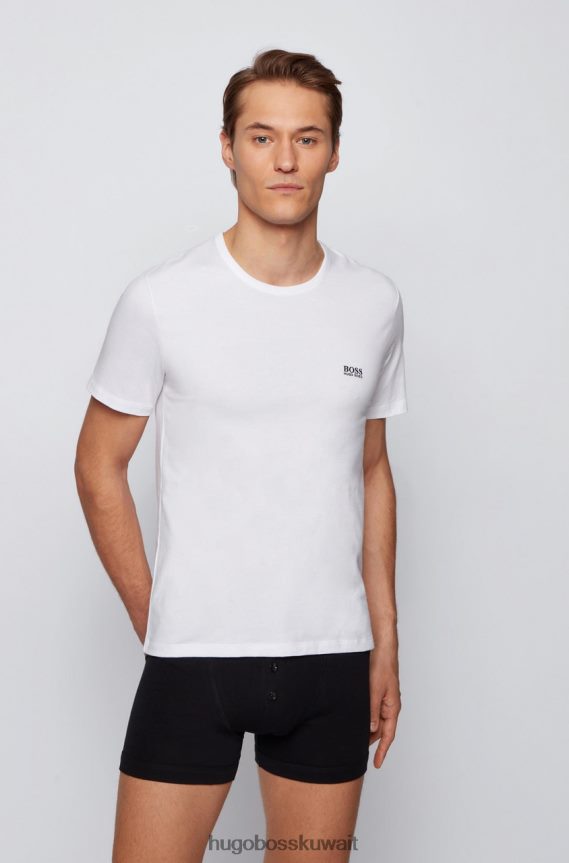 4TFNJN184 أسود / أبيض / البحرية Hugo Boss تي شيرت 3 قطع RN 50325887 أسود