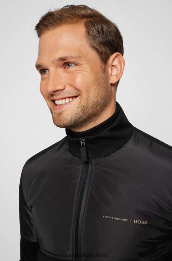 4TFNJN185 أسود/بني Hugo Boss X بورش سترة شيبرد 50457276 أسود