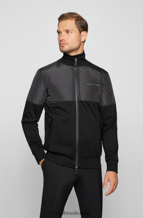 4TFNJN185 أسود/بني Hugo Boss X بورش سترة شيبرد 50457276 أسود