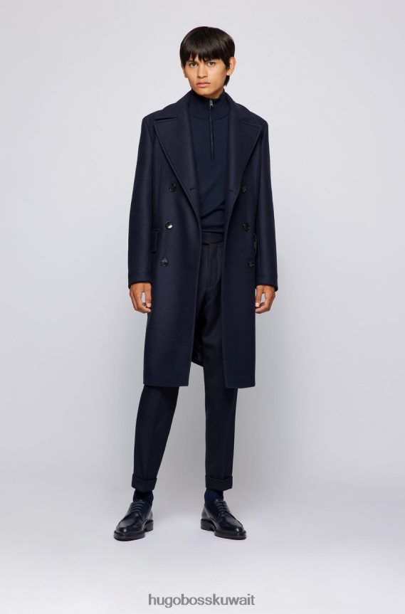 4TFNJN186 البحرية / البيج Hugo Boss متماسكة نصف الرمز البريدي نيلو 50457678 البحرية