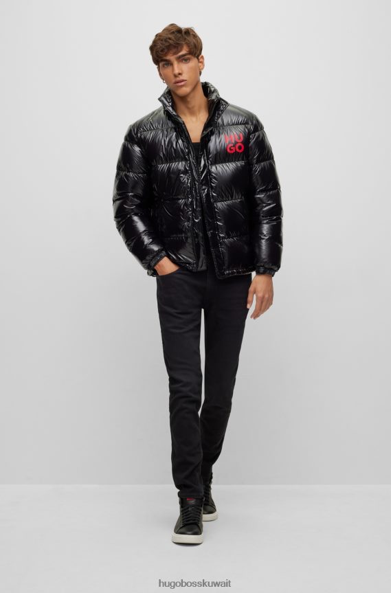 4TFNJN1874 أسود Hugo Boss هوغو جينز أسود فائق النحافة من قماش الدنيم الأسود المريح