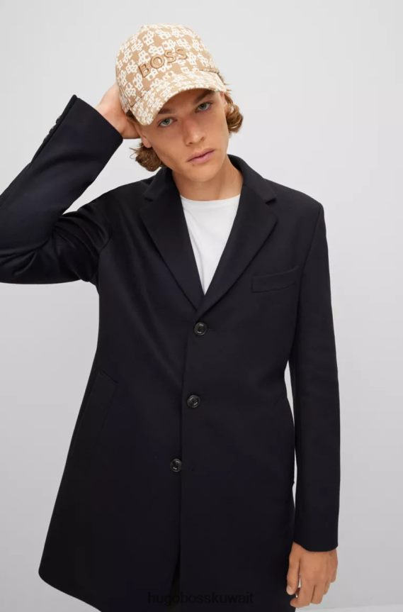 4TFNJN18 أزرق غامق Hugo Boss معطف ح-هايد 50479756 أزرق داكن