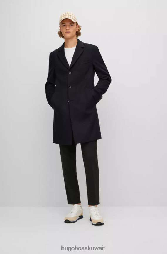 4TFNJN18 أزرق غامق Hugo Boss معطف ح-هايد 50479756 أزرق داكن