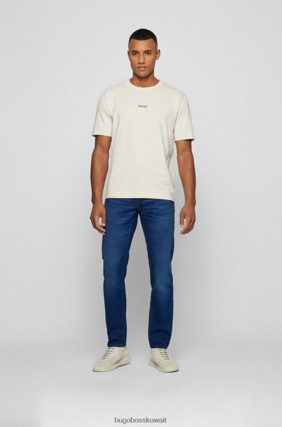 4TFNJN1915 أزرق غامق Hugo Boss جينز أزرق داكن مدبب من هوغو الدينيم المتماسك باللون الأزرق الداكن