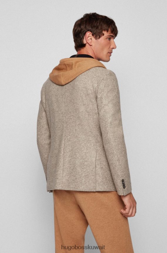 4TFNJN191 بيج/غابة Hugo Boss معطف رياضي سي هانري 50458817 بيج