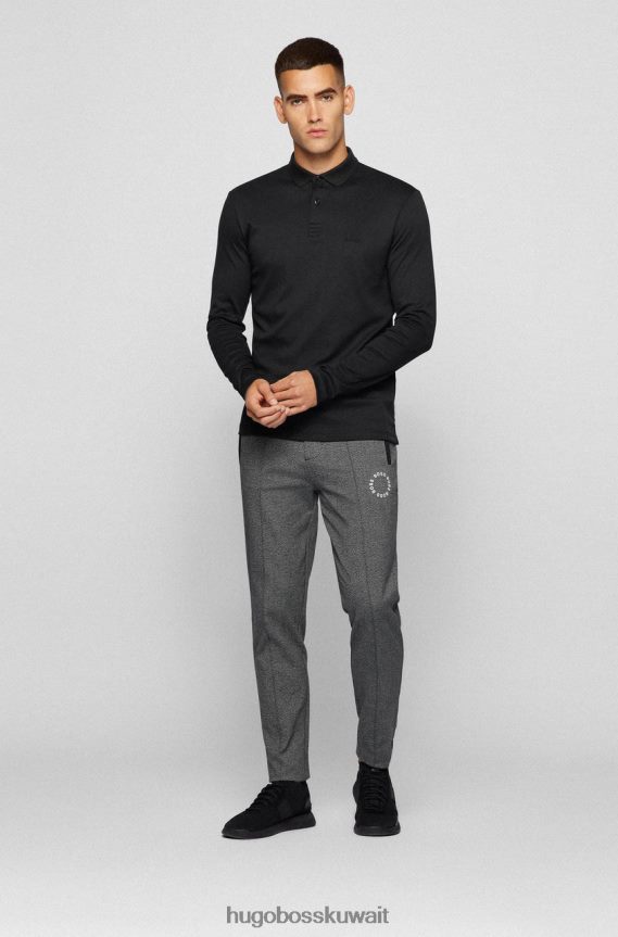 4TFNJN193 أسود/كحلي Hugo Boss L/S بولو بيرول 50451604 أسود