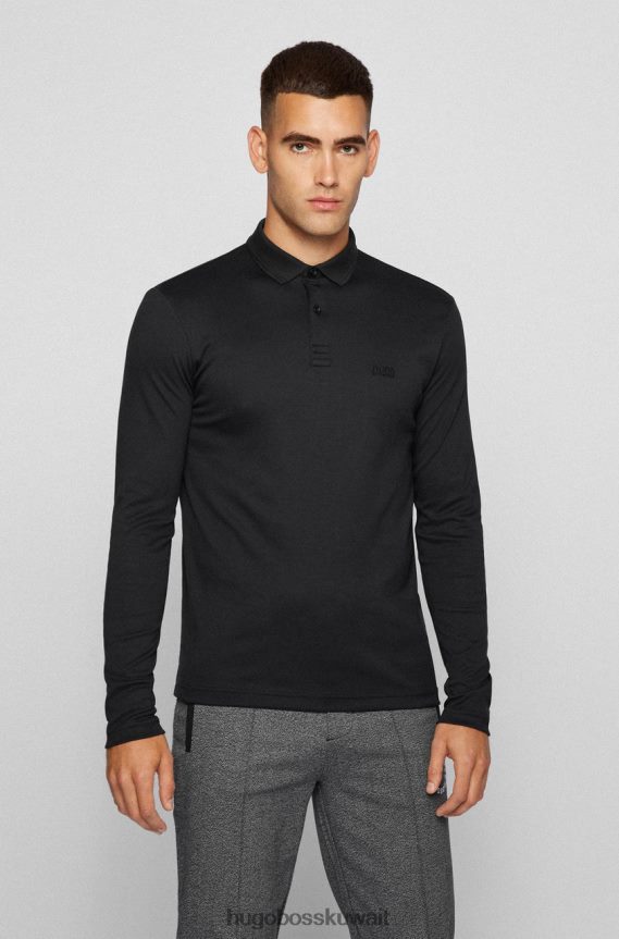4TFNJN193 أسود/كحلي Hugo Boss L/S بولو بيرول 50451604 أسود