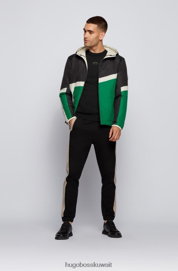 4TFNJN196 أبيض / أخضر / أزرق ساطع Hugo Boss سترة قابلة للعكس J AMO 50454984، أبيض