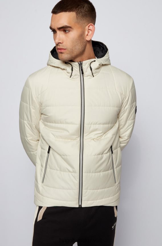 4TFNJN196 أبيض / أخضر / أزرق ساطع Hugo Boss سترة قابلة للعكس J AMO 50454984، أبيض