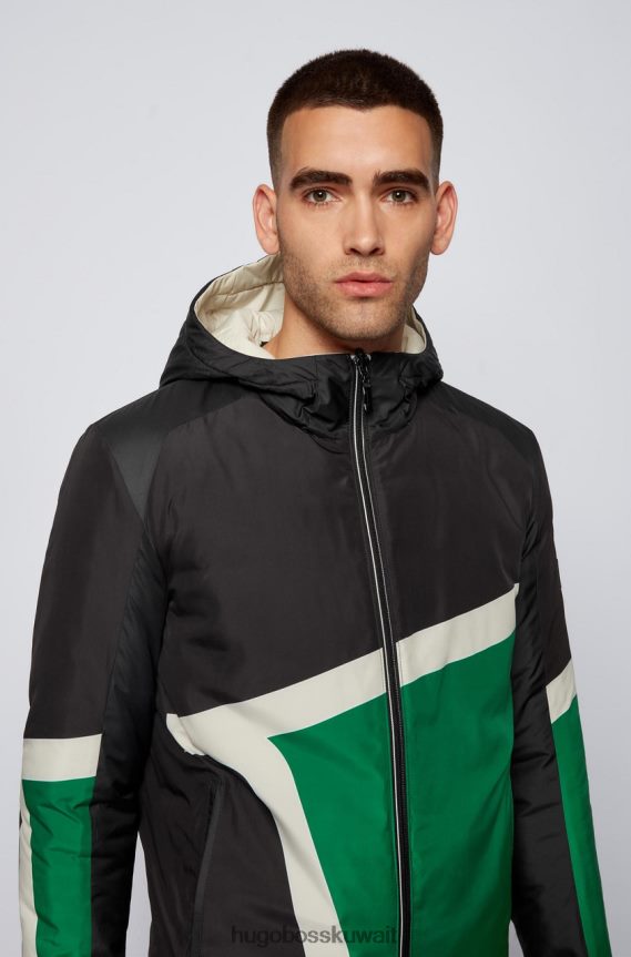 4TFNJN196 أبيض / أخضر / أزرق ساطع Hugo Boss سترة قابلة للعكس J AMO 50454984، أبيض