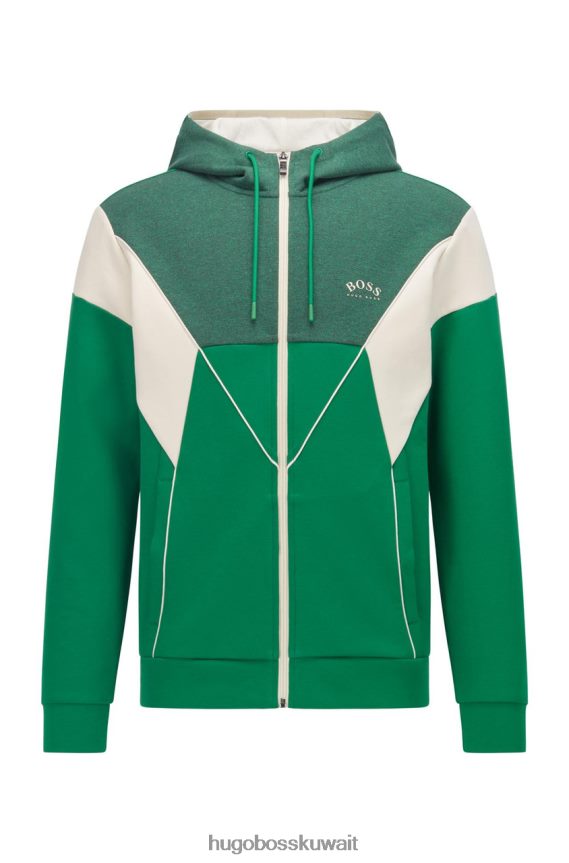 4TFNJN198 البحرية / الخضراء Hugo Boss هوديي ساغي 50457043 كحلي