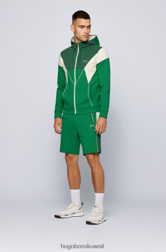 4TFNJN198 البحرية / الخضراء Hugo Boss هوديي ساغي 50457043 كحلي