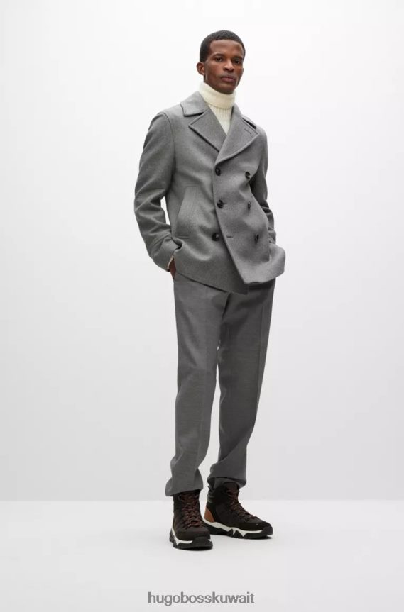 4TFNJN19 رمادي Hugo Boss معطف h-هايد-peacoat 50479475 رمادي