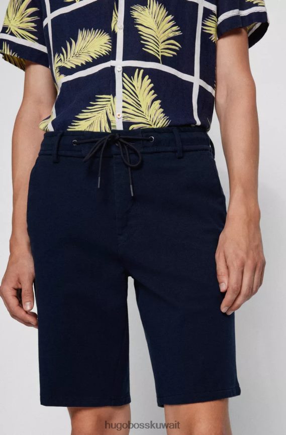 4TFNJN1 أزرق غامق Hugo Boss تابر شورت-ds 50474271 أزرق غامق