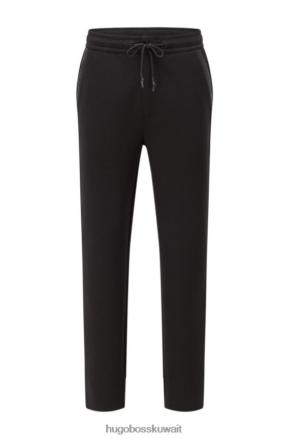 4TFNJN202 أسود/أبيض Hugo Boss بنطال رياضي هالبوا AJ 50456414 أسود