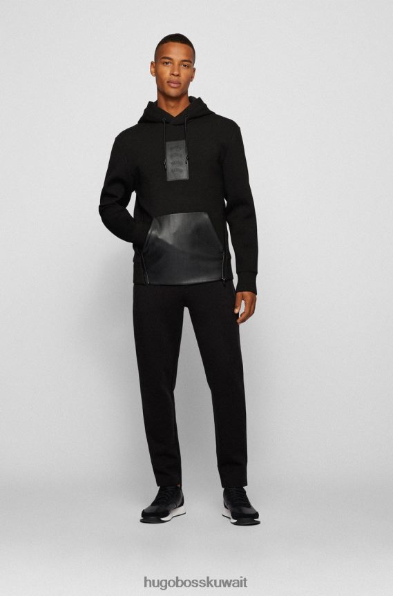 4TFNJN202 أسود/أبيض Hugo Boss بنطال رياضي هالبوا AJ 50456414 أسود