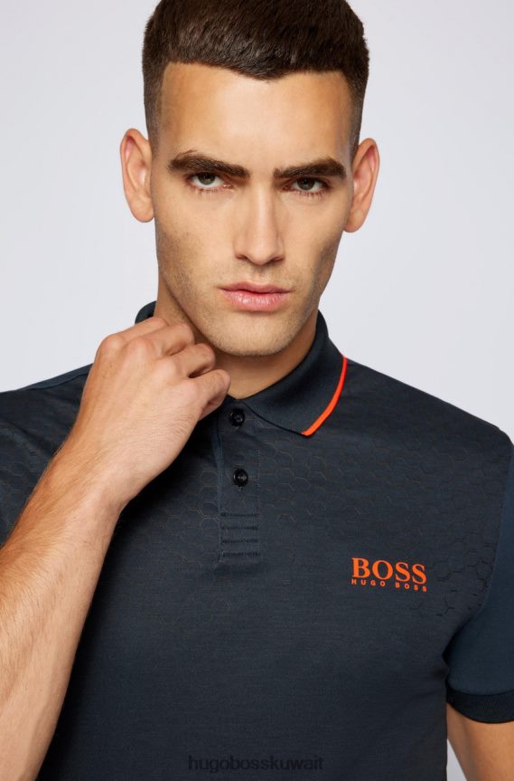 4TFNJN206 أسود Hugo Boss بولو بوليتيك 50456116 أسود