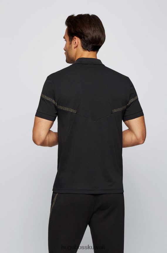 4TFNJN207 أسود/كحلي Hugo Boss بولو بول بكسل 50464578 أسود