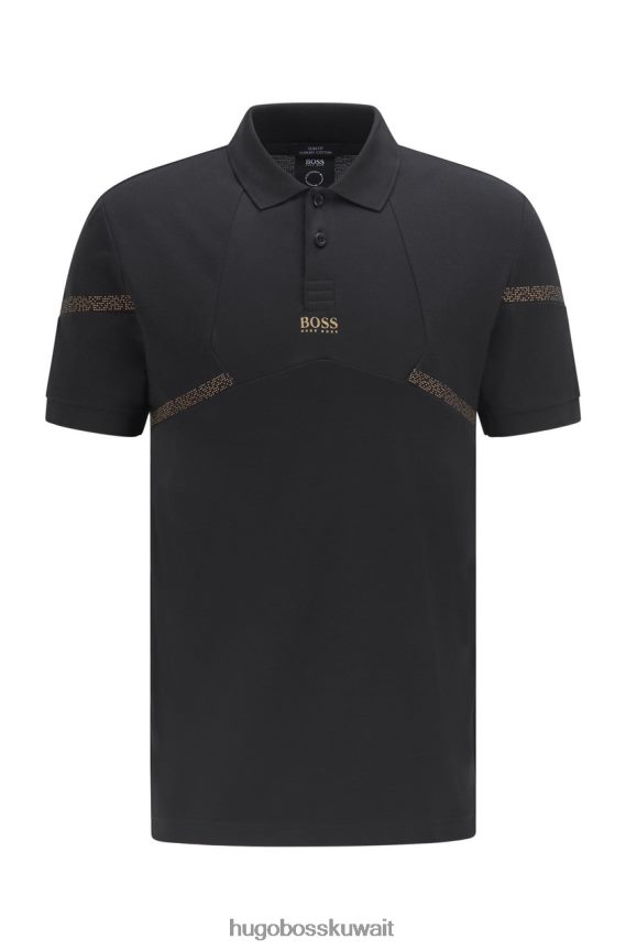 4TFNJN207 أسود/كحلي Hugo Boss بولو بول بكسل 50464578 أسود
