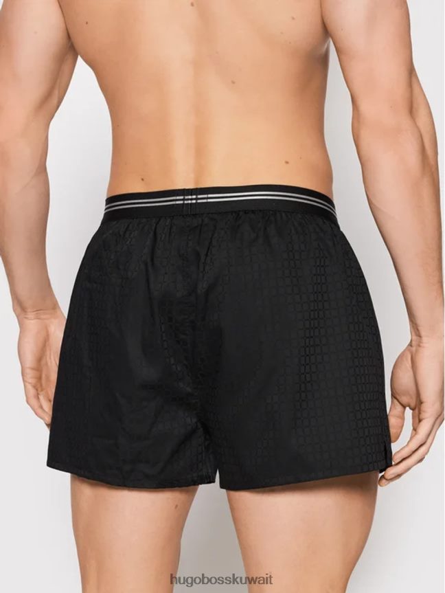 4TFNJN20 أسود Hugo Boss 2P شورت بوكسر 50454605 أسود