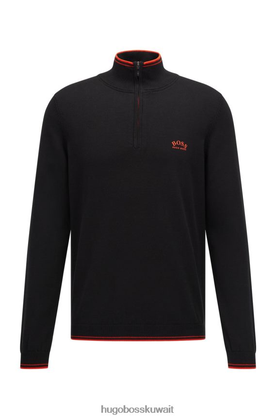 4TFNJN211 أسود / أبيض / برتقالي Hugo Boss متماسكة نصف الرمز البريدي زيتوم 50456100 أسود