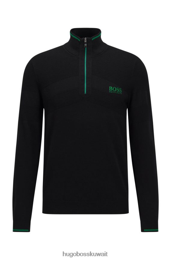 4TFNJN213 أسود/كاكي Hugo Boss متماسكة نصف الرمز البريدي zeci 50456127 أسود