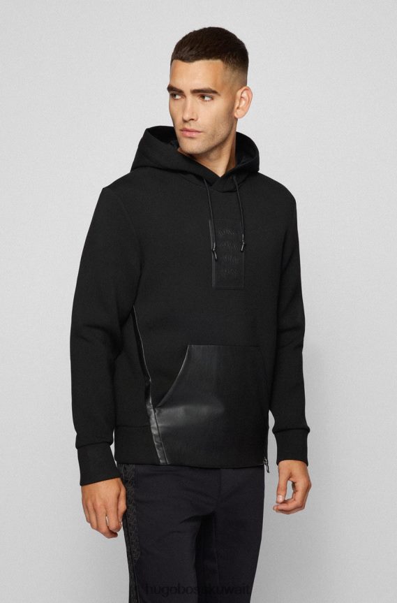 4TFNJN214 أسود/أبيض Hugo Boss البلوز ماكر اج 50456406 الأسود