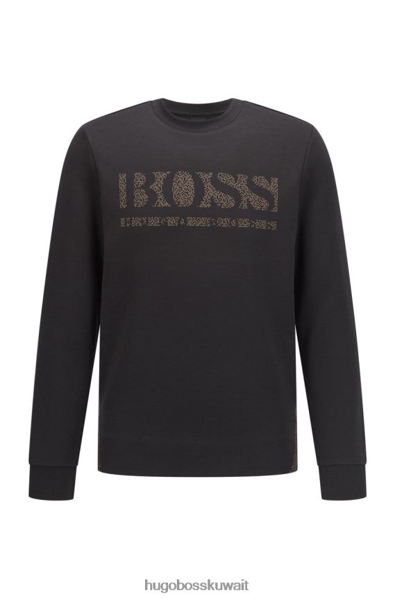4TFNJN215 البحرية / أسود / أبيض Hugo Boss طاقم الرقبة سالبو مبدع 50456419 البحرية