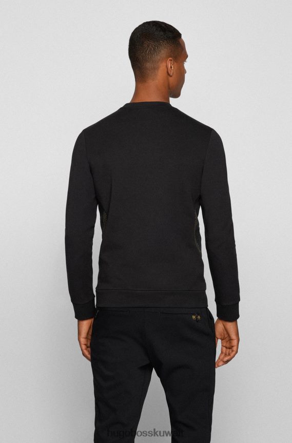 4TFNJN215 البحرية / أسود / أبيض Hugo Boss طاقم الرقبة سالبو مبدع 50456419 البحرية