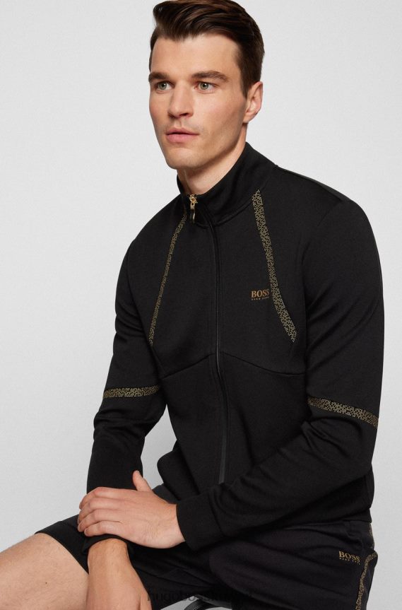 4TFNJN218 البحرية / الأسود Hugo Boss جيرسي سكاز 50456409 البحرية