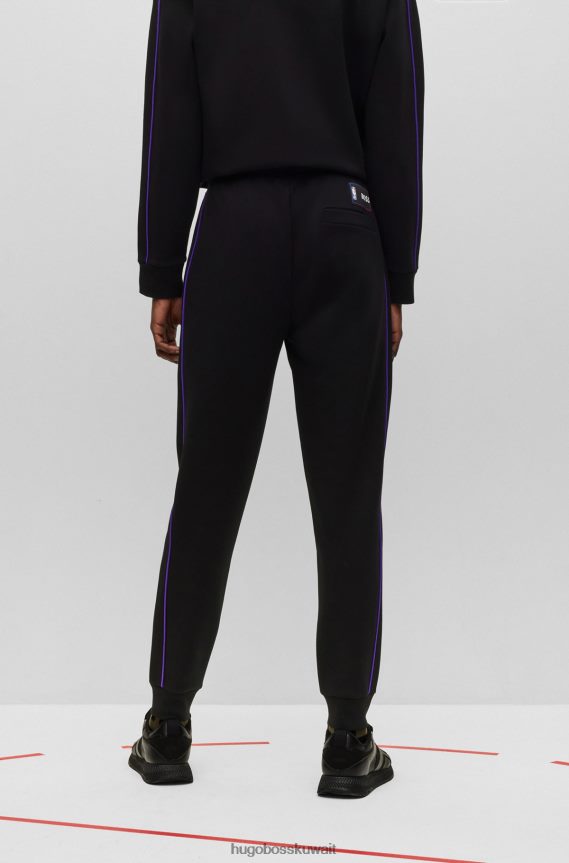 4TFNJN2206 الدوري الاميركي للمحترفين ليكرز Hugo Boss & سروال رياضي من مزيج القطن NBA