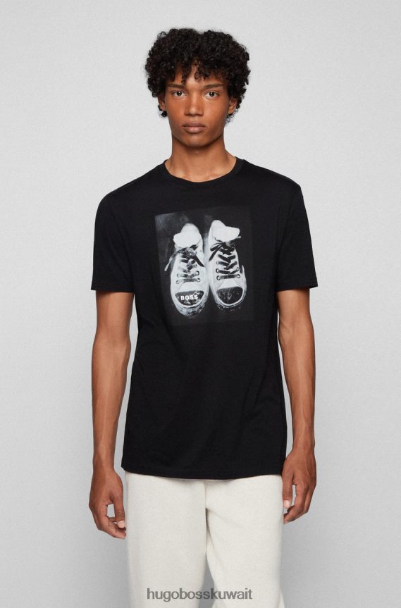 4TFNJN220 أسود Hugo Boss تي شيرت تينيتيز 50460611 أسود