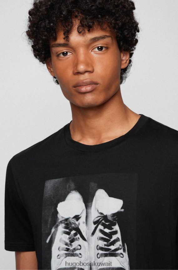 4TFNJN220 أسود Hugo Boss تي شيرت تينيتيز 50460611 أسود