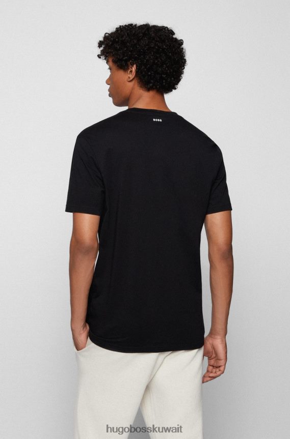 4TFNJN220 أسود Hugo Boss تي شيرت تينيتيز 50460611 أسود