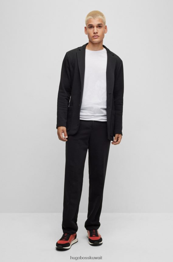 4TFNJN2223 أبيض Hugo Boss حزمة من قطعتين من تيشيرت بيضاء بياقة دائرية من هوغو جيرسي القطني المطاطي