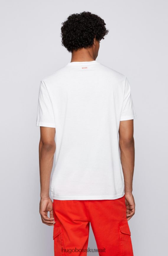 4TFNJN223 أبيض/طبيعي Hugo Boss تي سيتي تي شيرت 50460580 أبيض