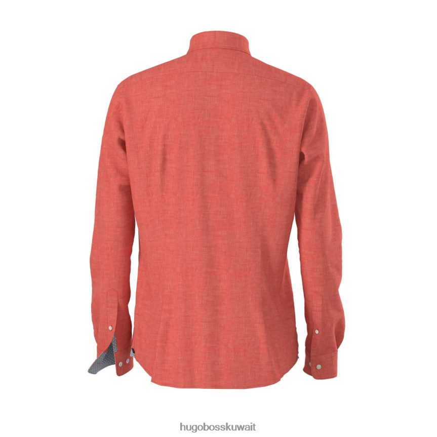 4TFNJN230 أصفر / أحمر / أبيض Hugo Boss قميص كاجوال لوكاس 50448865 أصفر